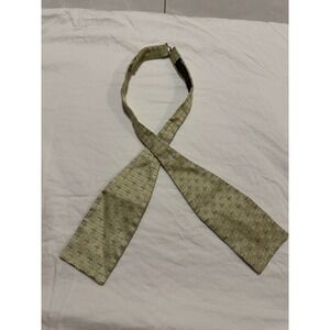 Charvet Place Vendome Yellow Silk Geometric Bow Tie Mens Made in France